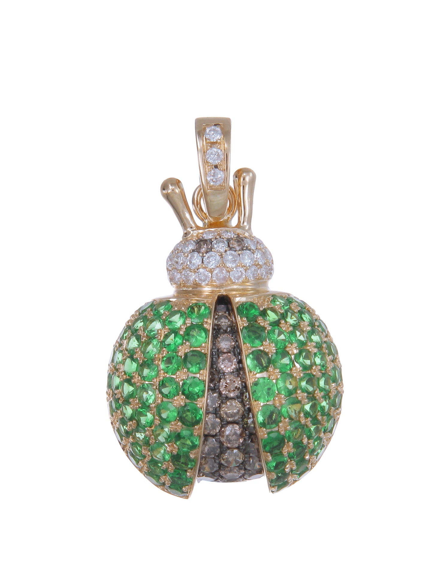 Ladybug Pendant in 18K Yellow Gold