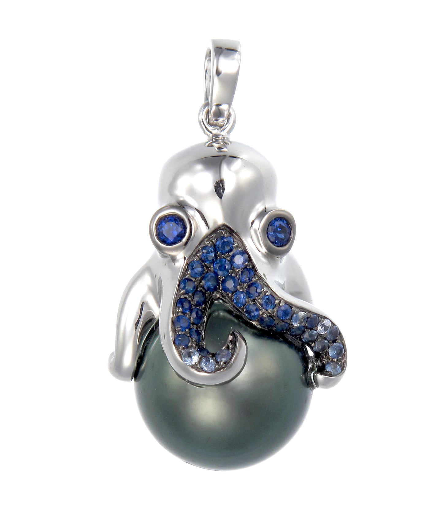 Sapphire Depths Octopus Pendant (Tahitian Edition)