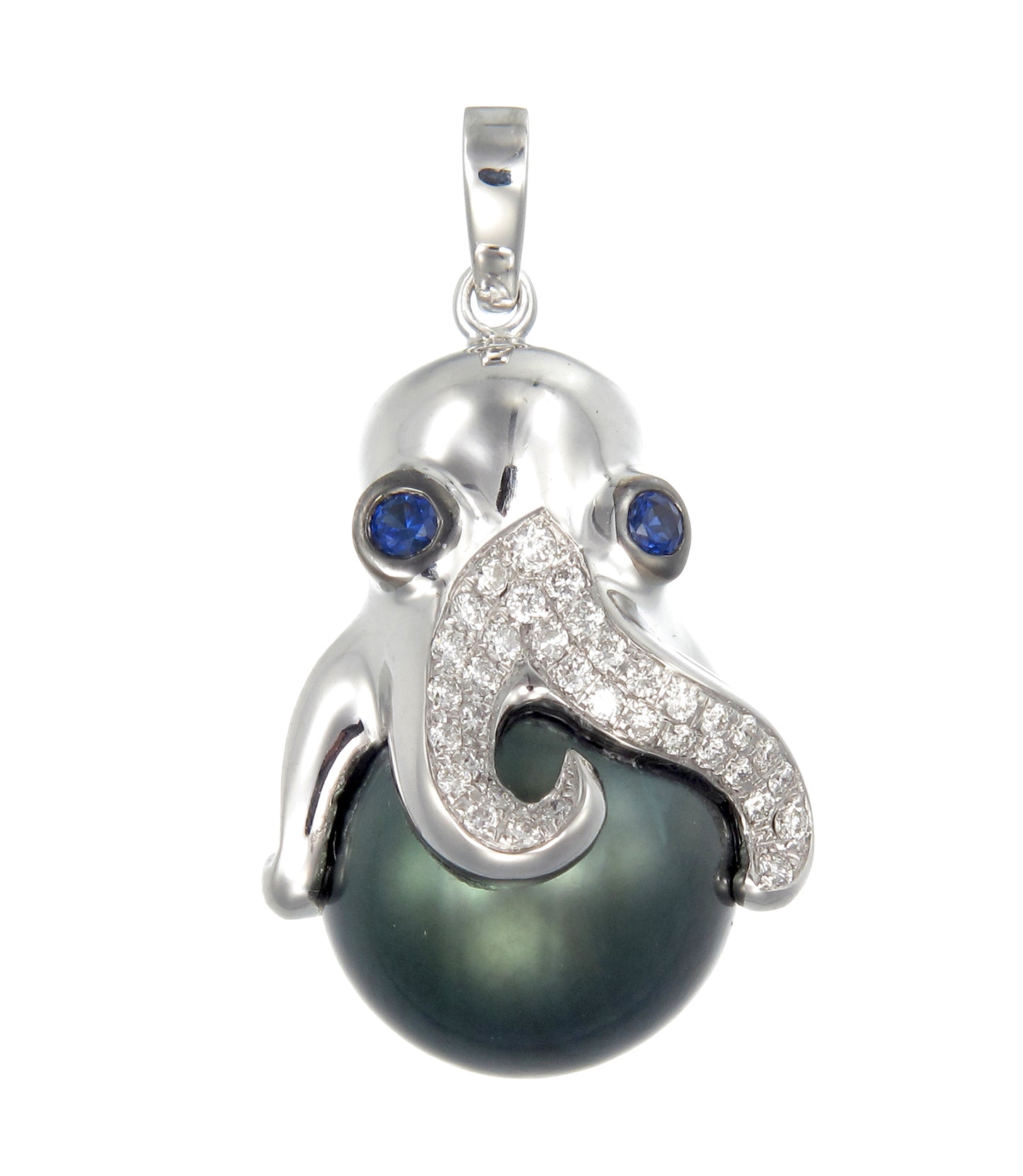 Diamond Depths Octopus Pendant (Tahitian Edition)