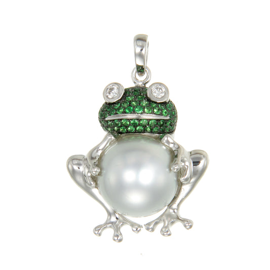 Emerald Leap Pendant (Standing Frog Edition)